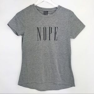 Modern Lux “Nope” Graphic High Low Juniors T Shirt